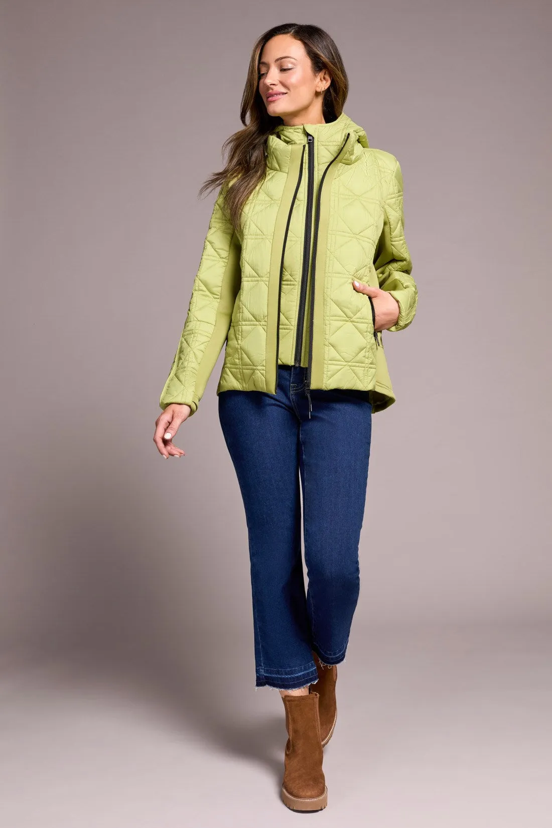 Water Repellent Textured Jacket-Wasabi sold by Tribal product image thumbnail 3