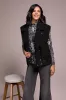 Sleeveless Sherpa Vest-Black sold by Tribal