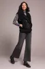 Sleeveless Sherpa Vest-Black sold by Tribal