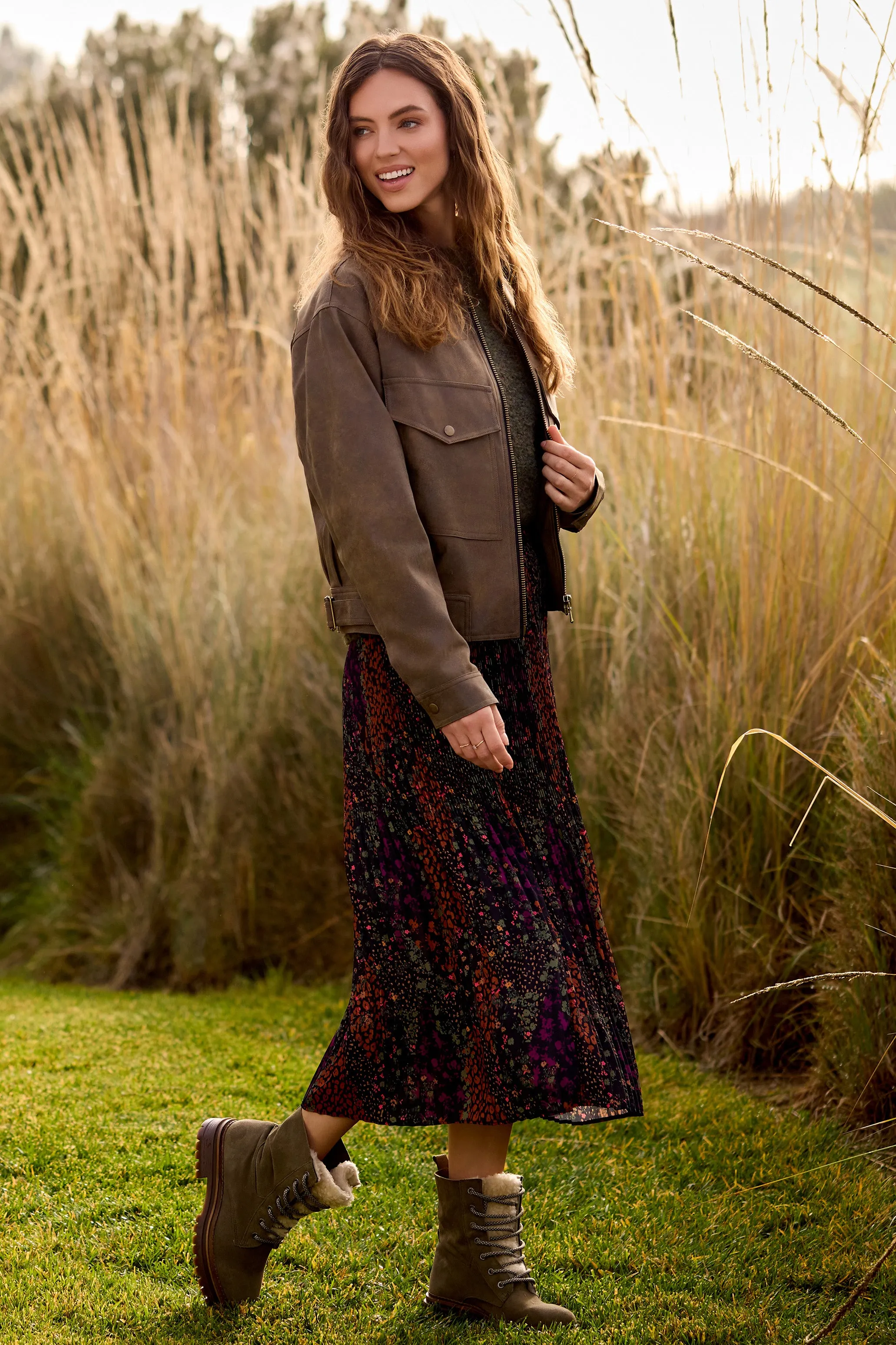 Vintage Faux Leather Jacket-Cocoa sold by Tribal