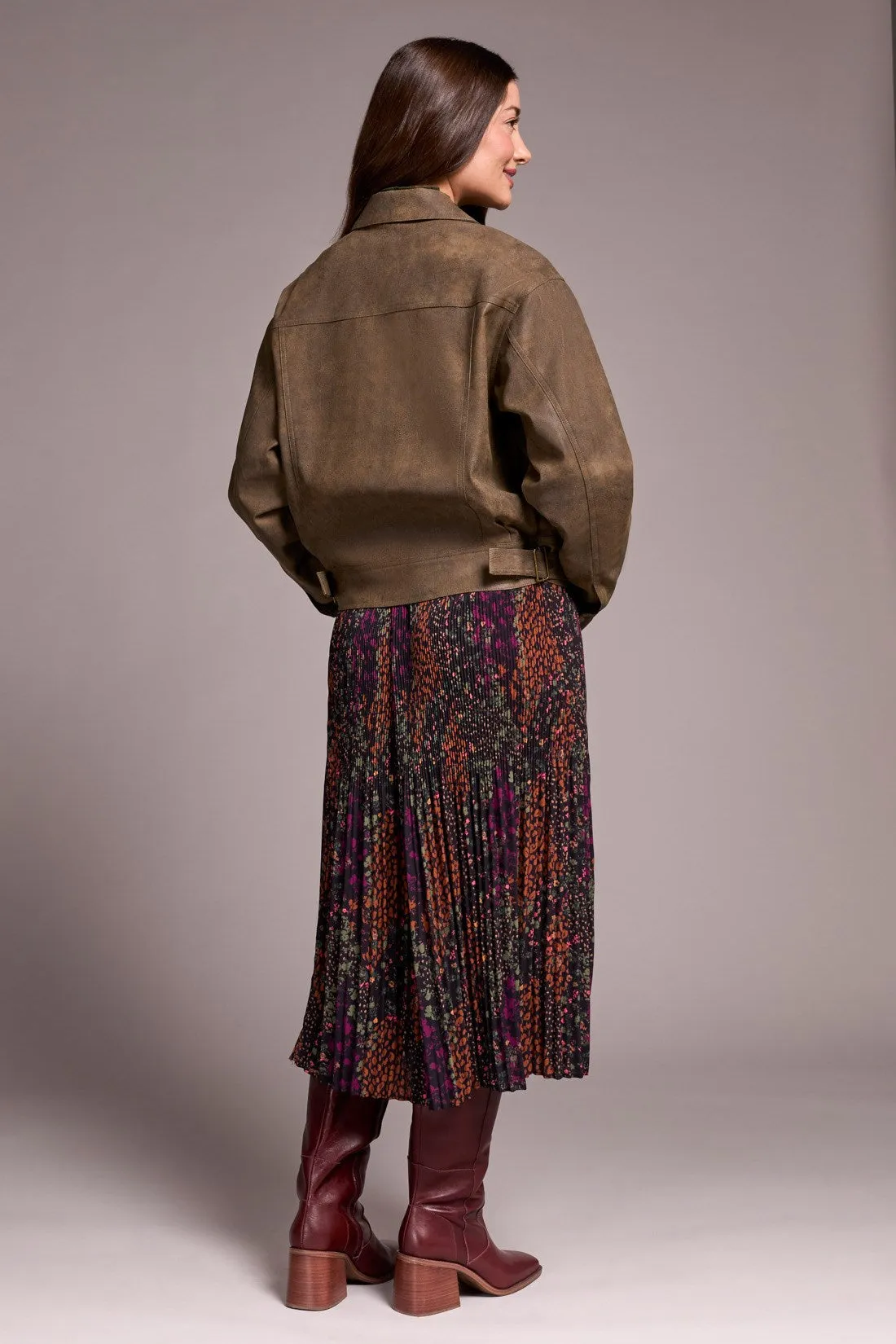 Vintage Faux Leather Jacket-Cocoa sold by Tribal product image thumbnail 4