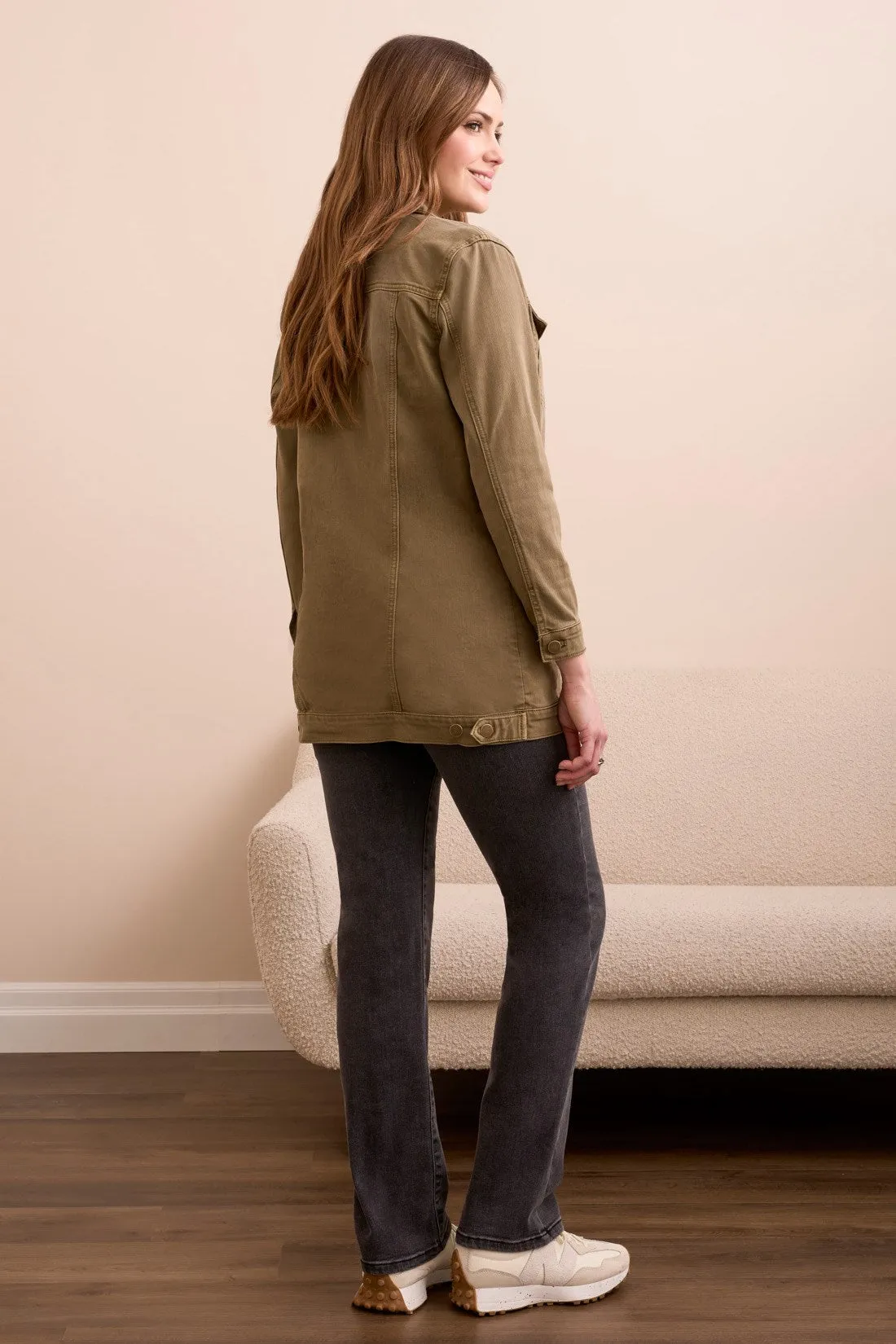 Denim Maxi Jacket-Oliveleaf sold by Tribal product image thumbnail 4