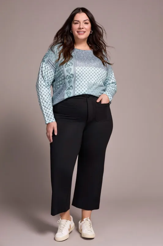 Signature Every Body Ponte High Rise Capri Pants-Black sold by Tribal