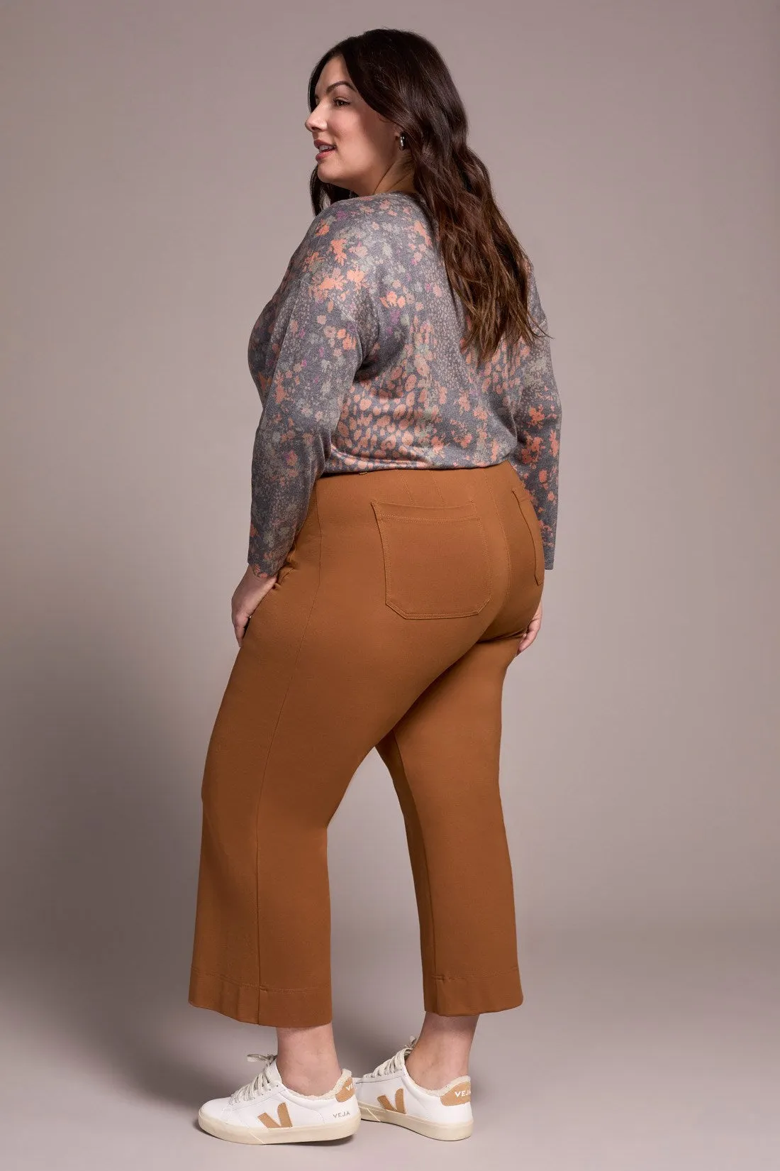 Signature Every Body Ponte High Rise Capri Pants-Walnut sold by Tribal product image thumbnail 2