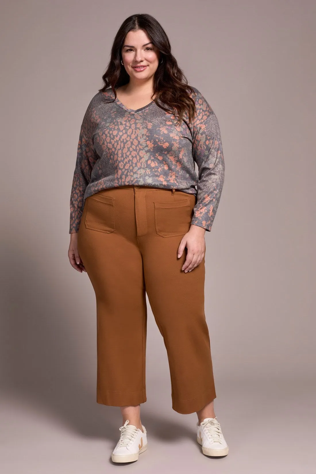 Signature Every Body Ponte High Rise Capri Pants-Walnut sold by Tribal product image thumbnail 3