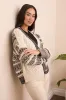 Soft Multi Stitch Button-Front V-Neck Cardigan-M cream sold by Tribal