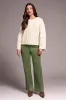 Cable-Knit Textured Crewneck Sweater-H cream sold by Tribal
