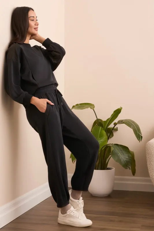 Butter Soft High Waisted Joggers-Black sold by Tribal