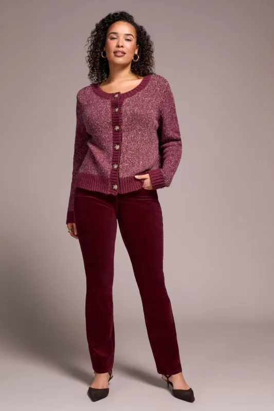 Stripe Long-Sleeve Reversible Sweater-Wine sold by Tribal