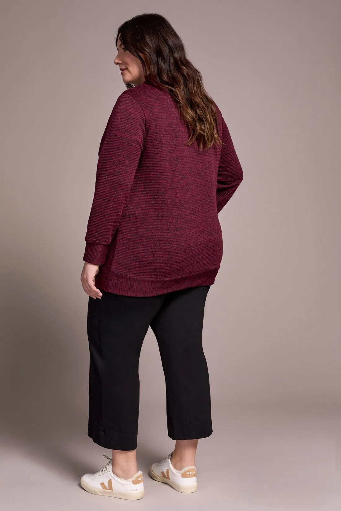 Long-Sleeve Tunic With Invisible Pockets-Wine sold by Tribal product image thumbnail 3
