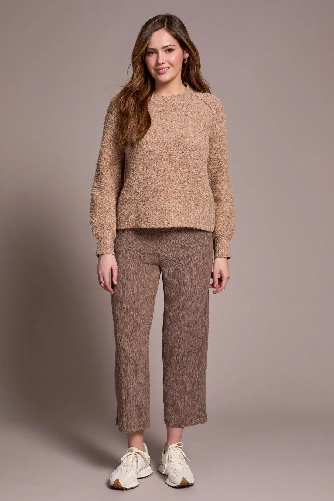 Boucle Long-Sleeve Crew Neck Sweater-Icelatte sold by Tribal product image thumbnail 2