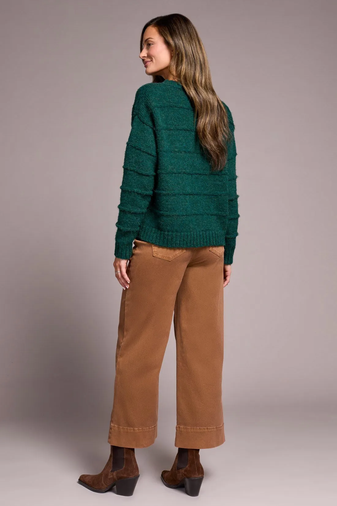Heathered Stripe Crew Neck Sweater-H opalgreen sold by Tribal product image thumbnail 4