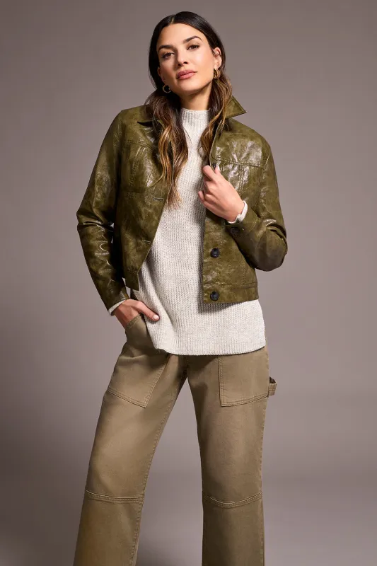 Audrey Carpenter Super Straight Denim-Oliveleaf sold by Tribal