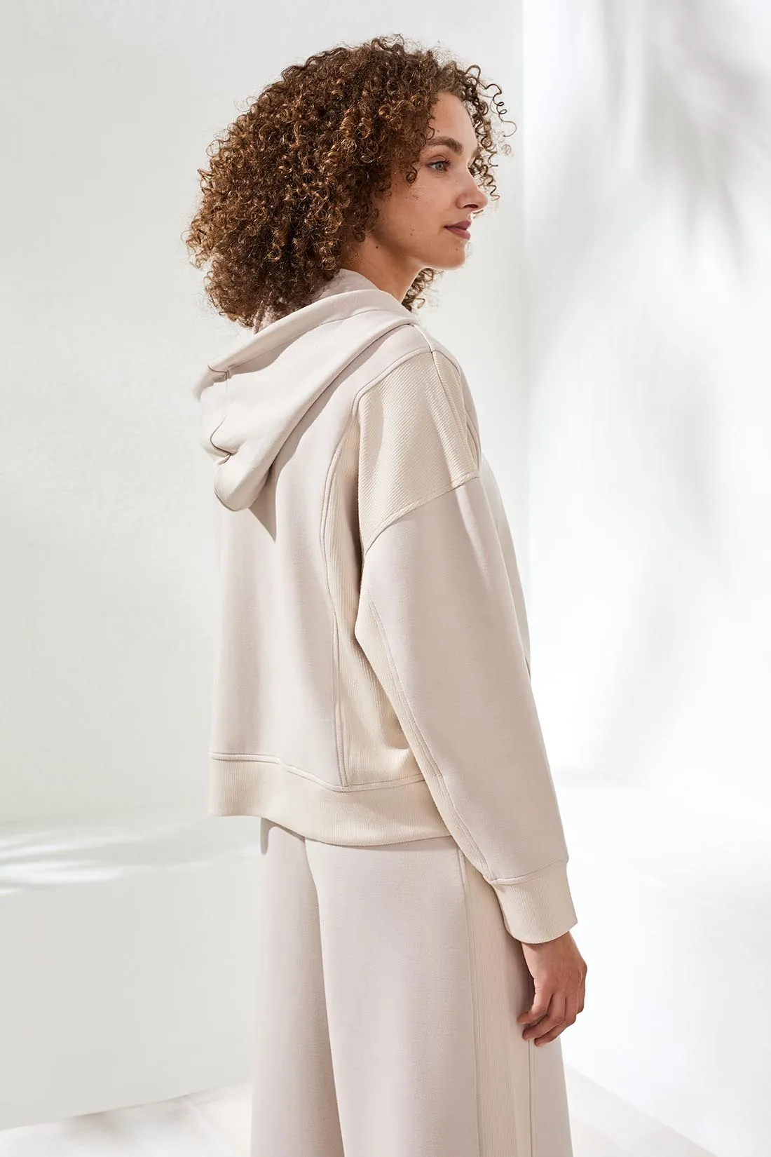 Techno Lux Hooded Cardigan Combo-Sanddune sold by Tribal product image thumbnail 4