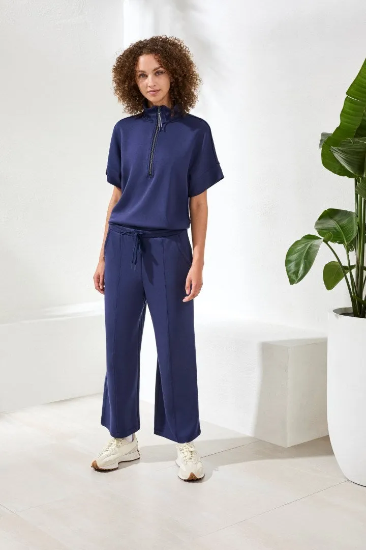 Techno Lux Scuba Pants with Waistband-Jet blue sold by Tribal