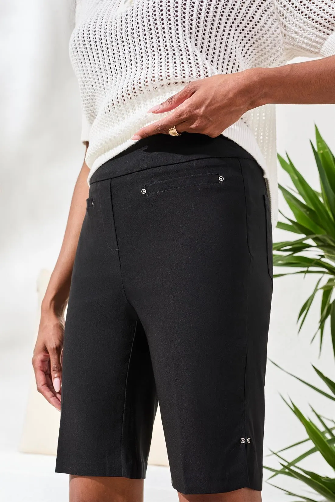 Flatten It® Pull-On Bermuda Shorts-Black sold by Tribal product image thumbnail 3