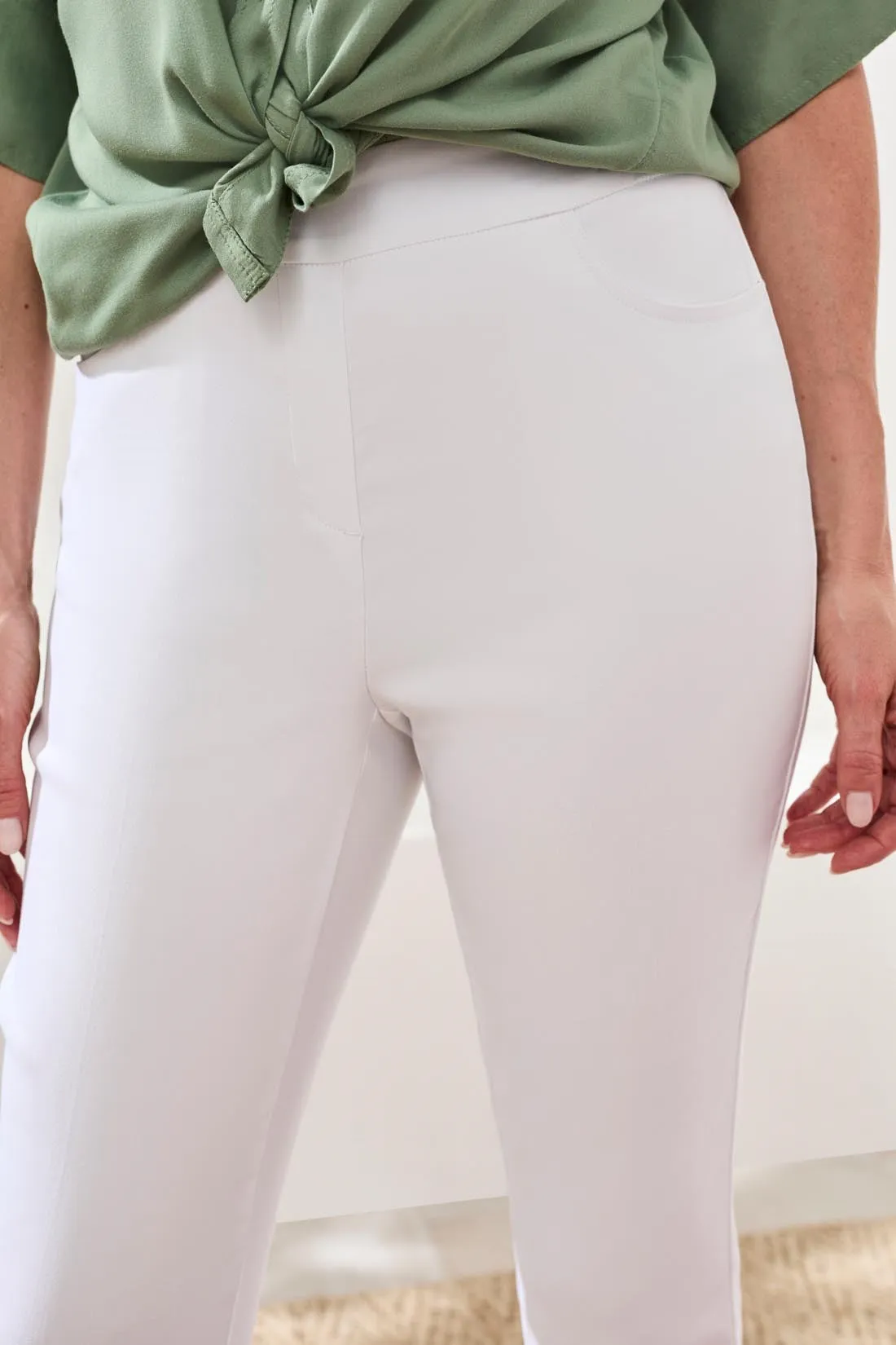 Flatten It® Slim Pull-On Ankle Pants-White sold by Tribal product image thumbnail 4