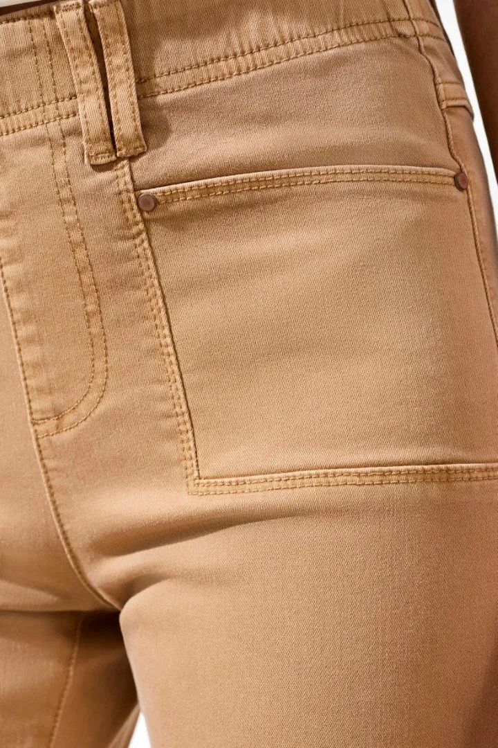 Comfort Stretch Pull-On Kick Flare Capris-Sesame sold by Tribal product image thumbnail 4