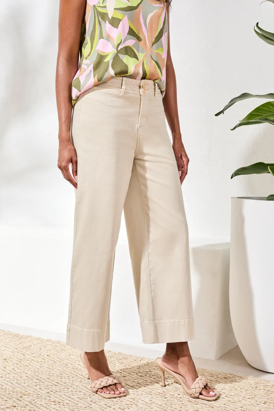Comfort Stretch High Rise Palazzo Pants-Canvas sold by Tribal product image thumbnail 2