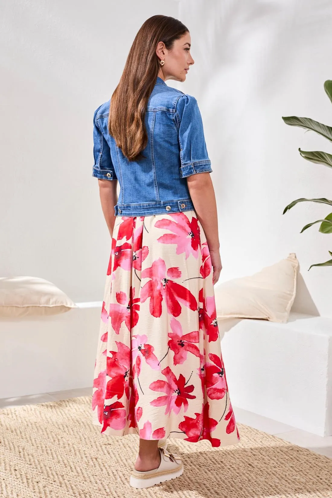 Comfort Stretch Elbow-Sleeve Denim Jacket-Harbor sold by Tribal product image thumbnail 4