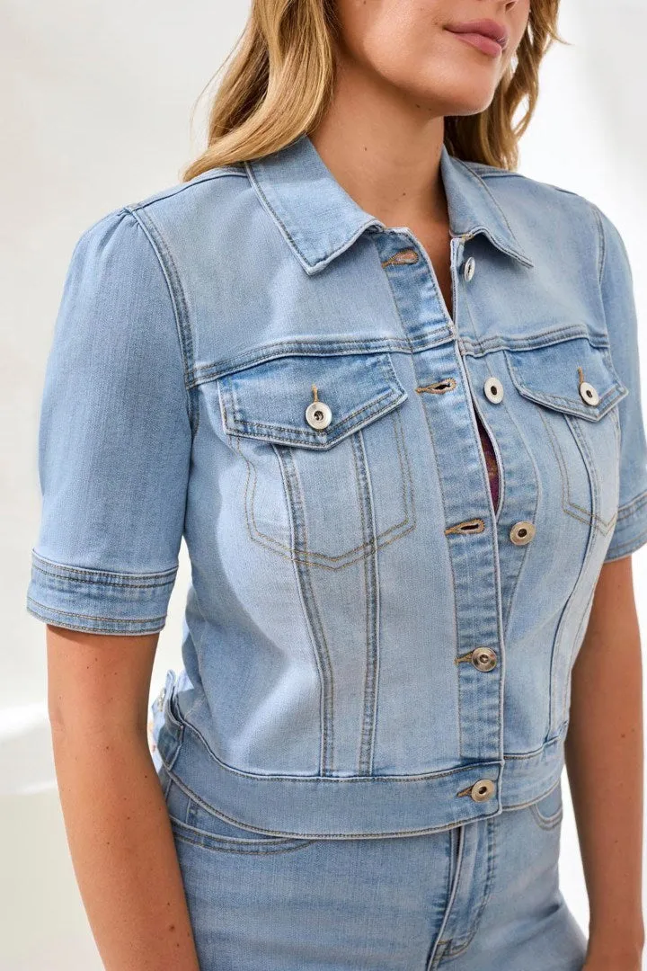 Comfort Stretch Elbow-Sleeve Denim Jacket-Desertsky sold by Tribal product image thumbnail 3