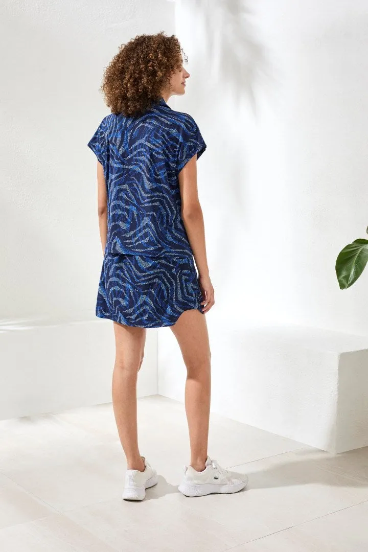 UPF 50+ High Performance Dolman Quarter-Zip Polo Top -Aquatic sold by Tribal product image thumbnail 3