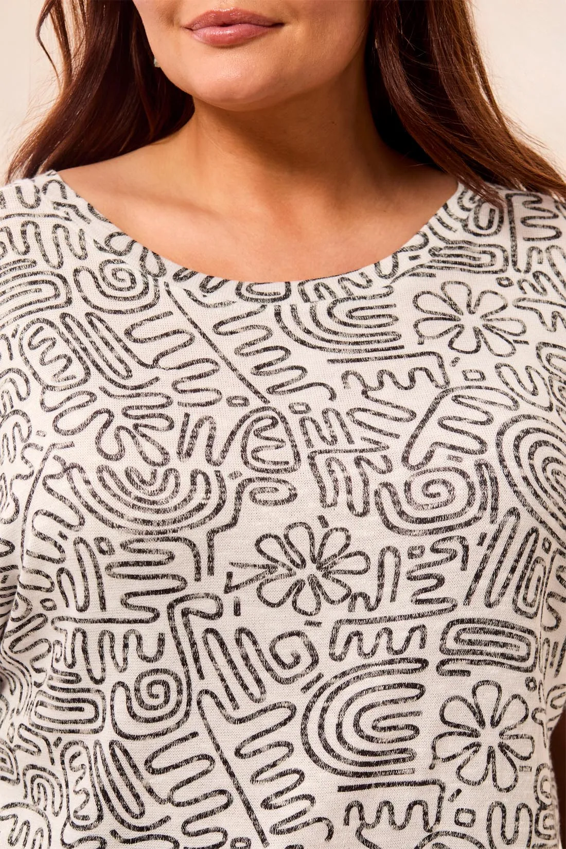 Size Inclusive Cap Sleeve Wear Two Ways Top-White sold by Tribal product image thumbnail 3