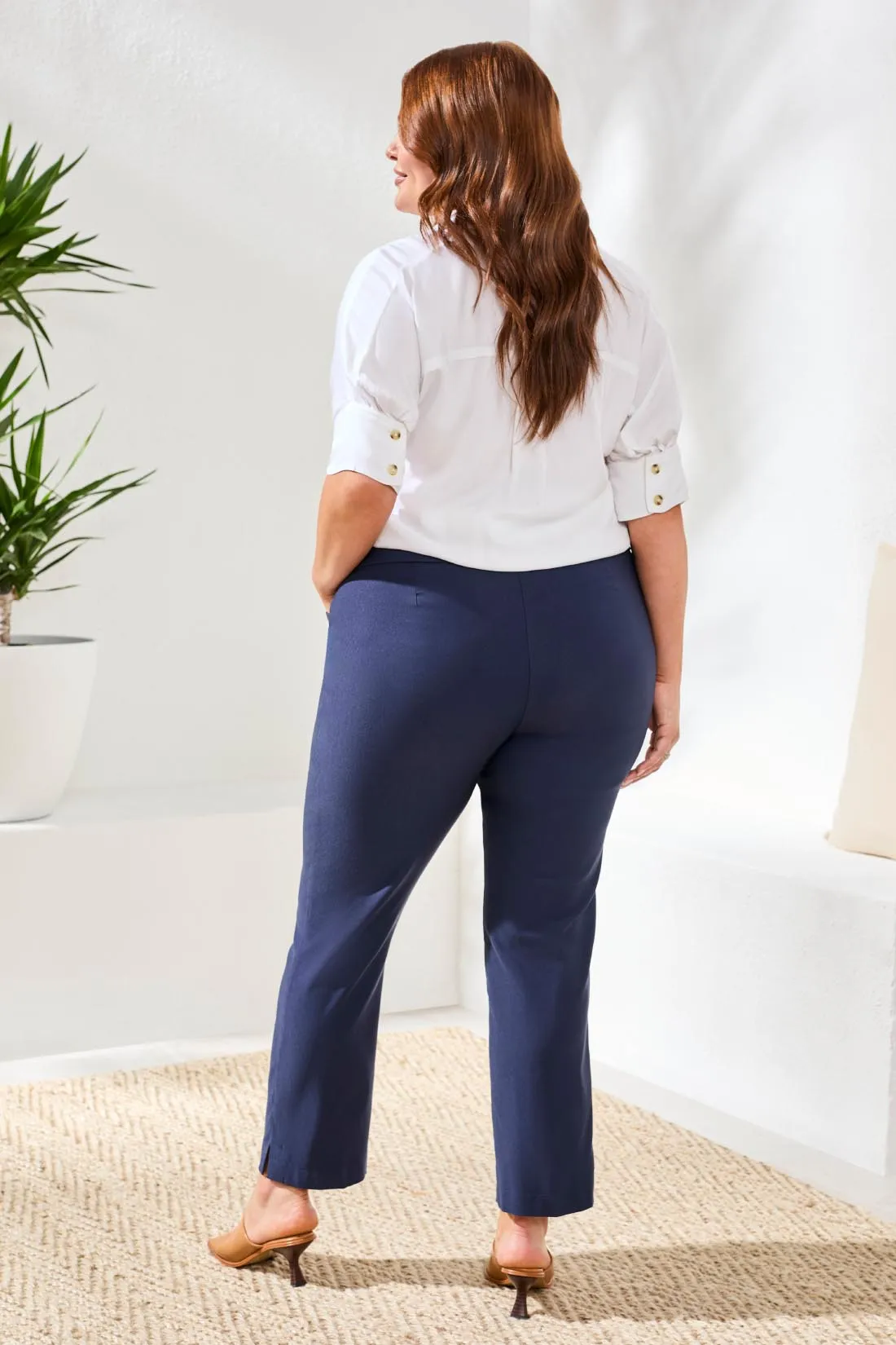 Size Inclusive Year Round Basics Flatten It® Ankle Pants-Jet blue sold by Tribal product image thumbnail 4