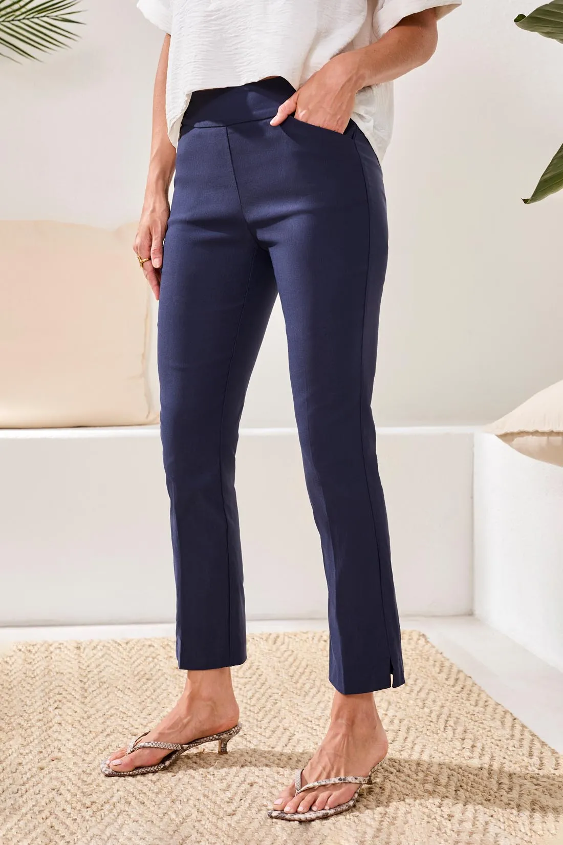 Year Round Basics Flatten It® Pull-On Ankle Pants-Jet blue sold by Tribal product image thumbnail 3