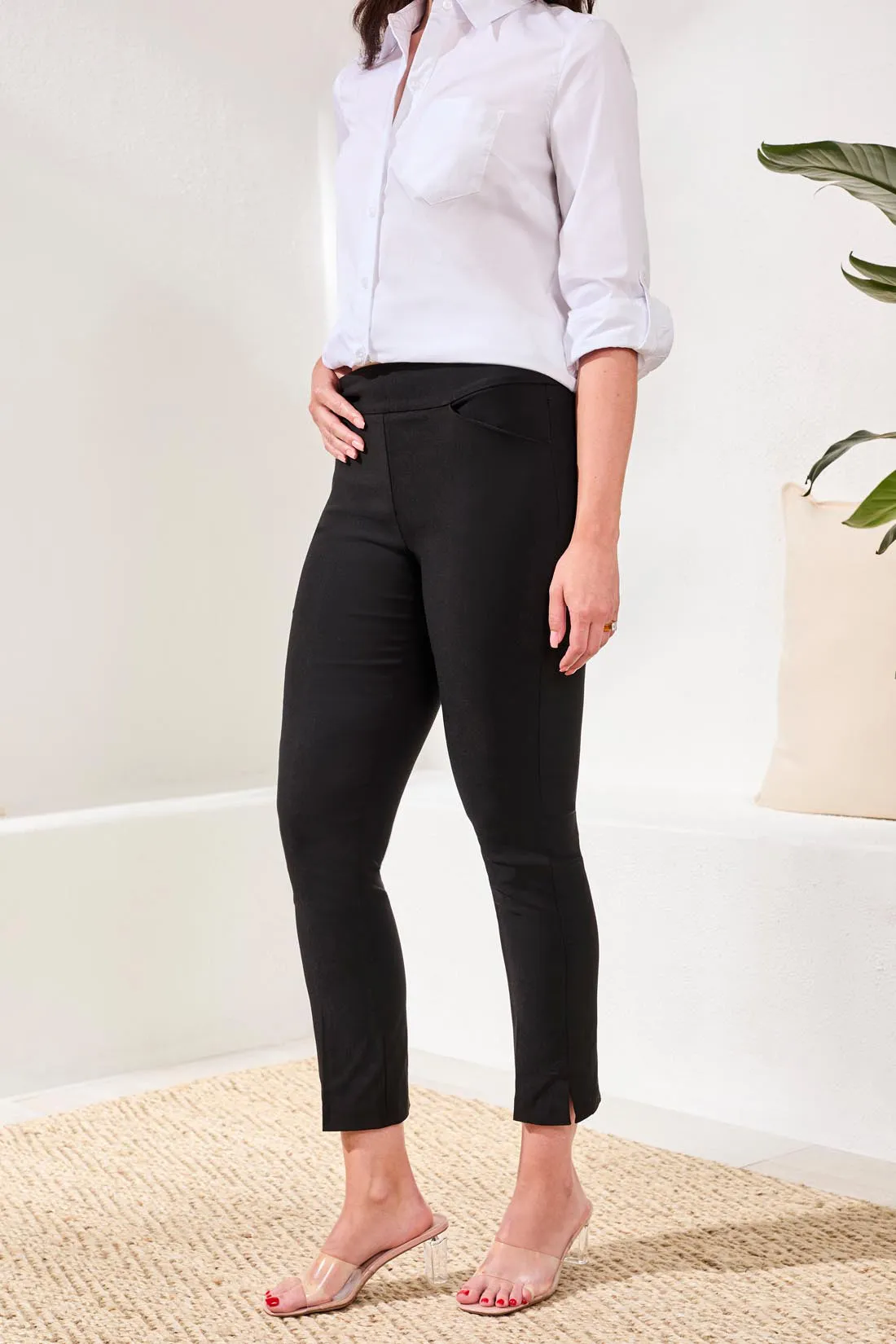 Year Round Basics Flatten It® Pull-On Ankle Pants-Black sold by Tribal product image thumbnail 3