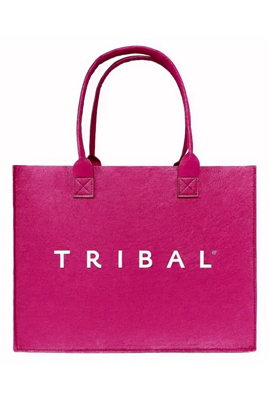 🎁 Magenta Tribal Felt Tote Bag-Magenta (100% off) made by Tribal