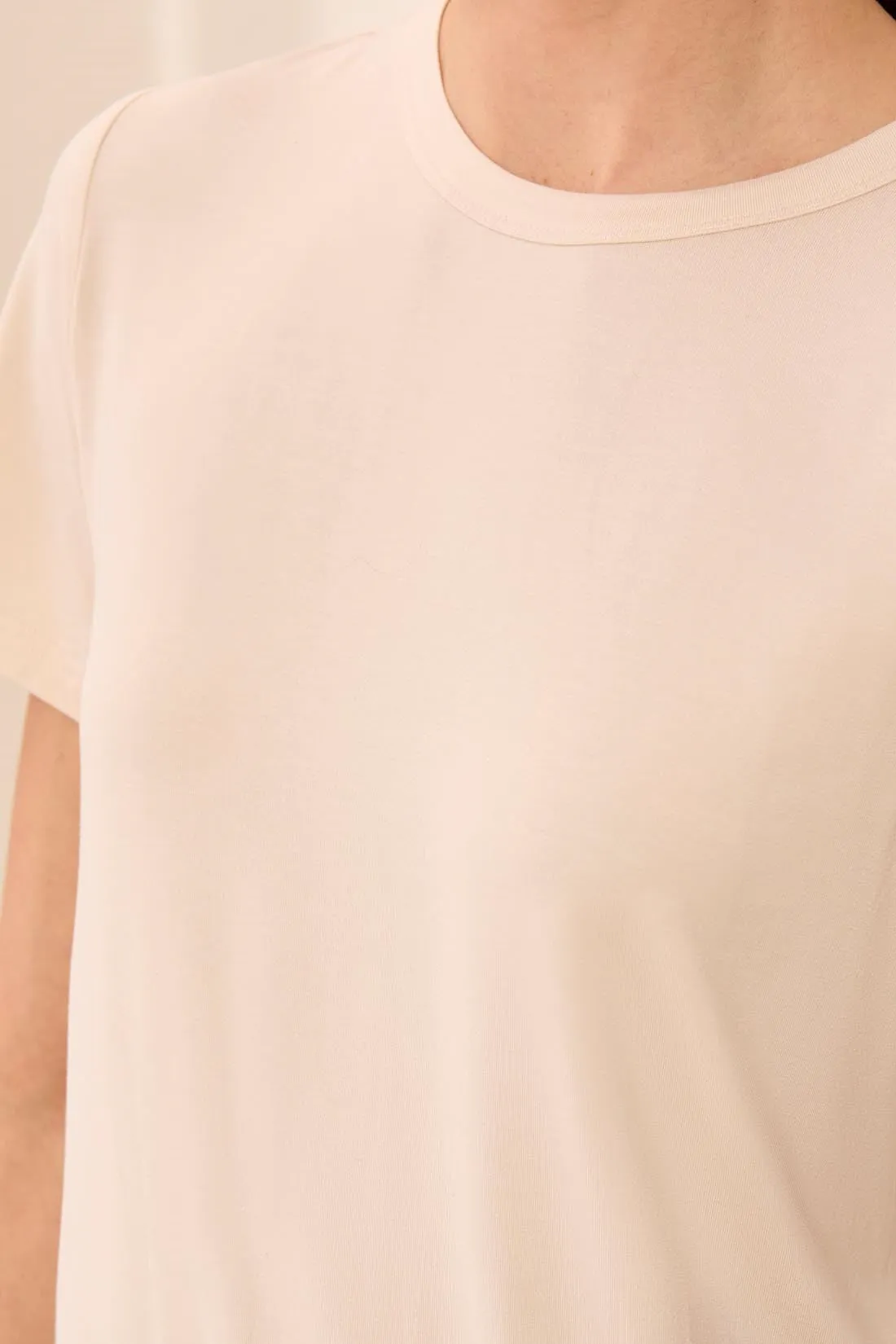 Premium Modal Ultra-Soft Short Sleeve Crew Neck Tee-Sanddune sold by Tribal product image thumbnail 3
