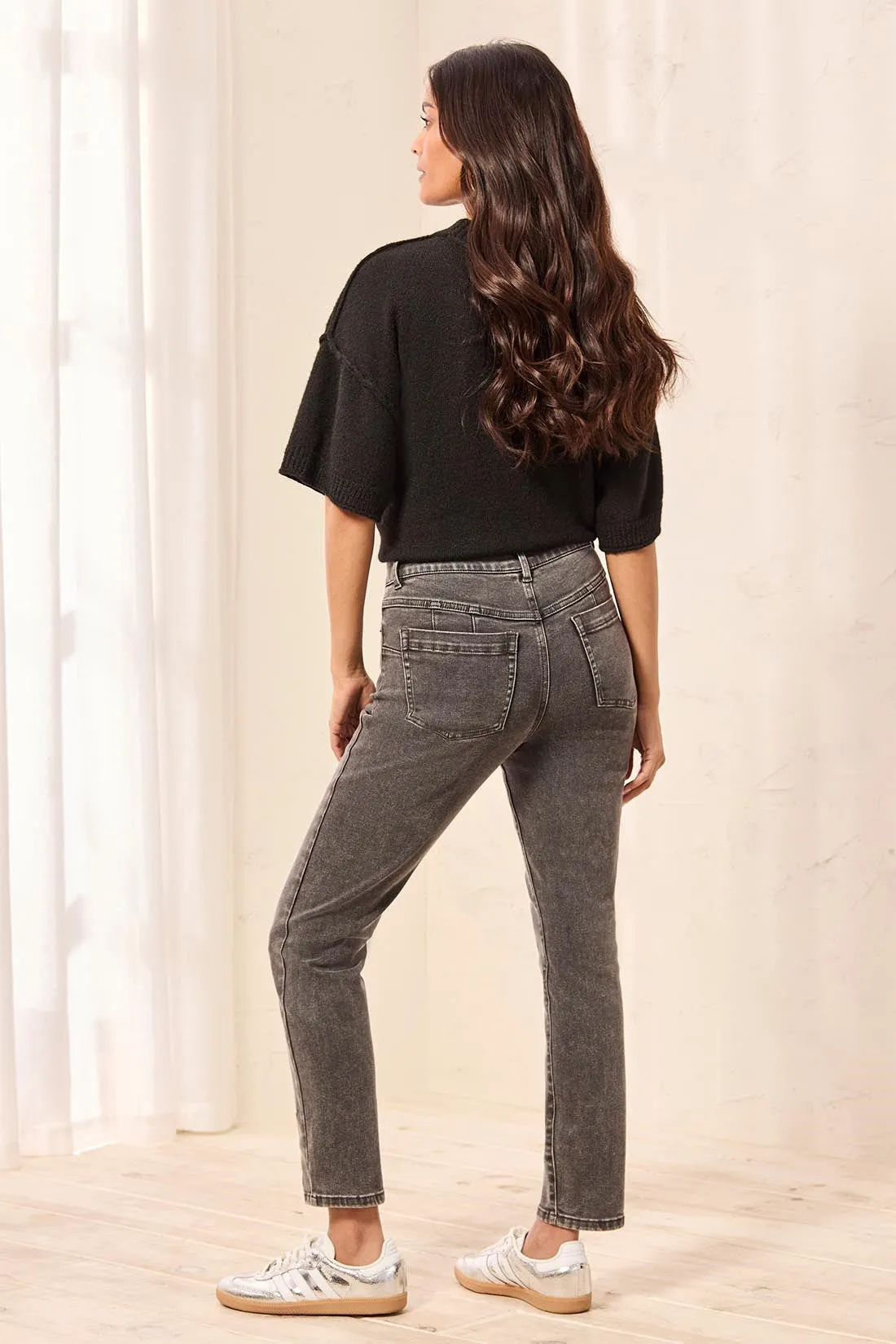 Sophia Curvy Boundless Stretch Denim Slim Leg Jeans-Stormgrey sold by Tribal product image thumbnail 4