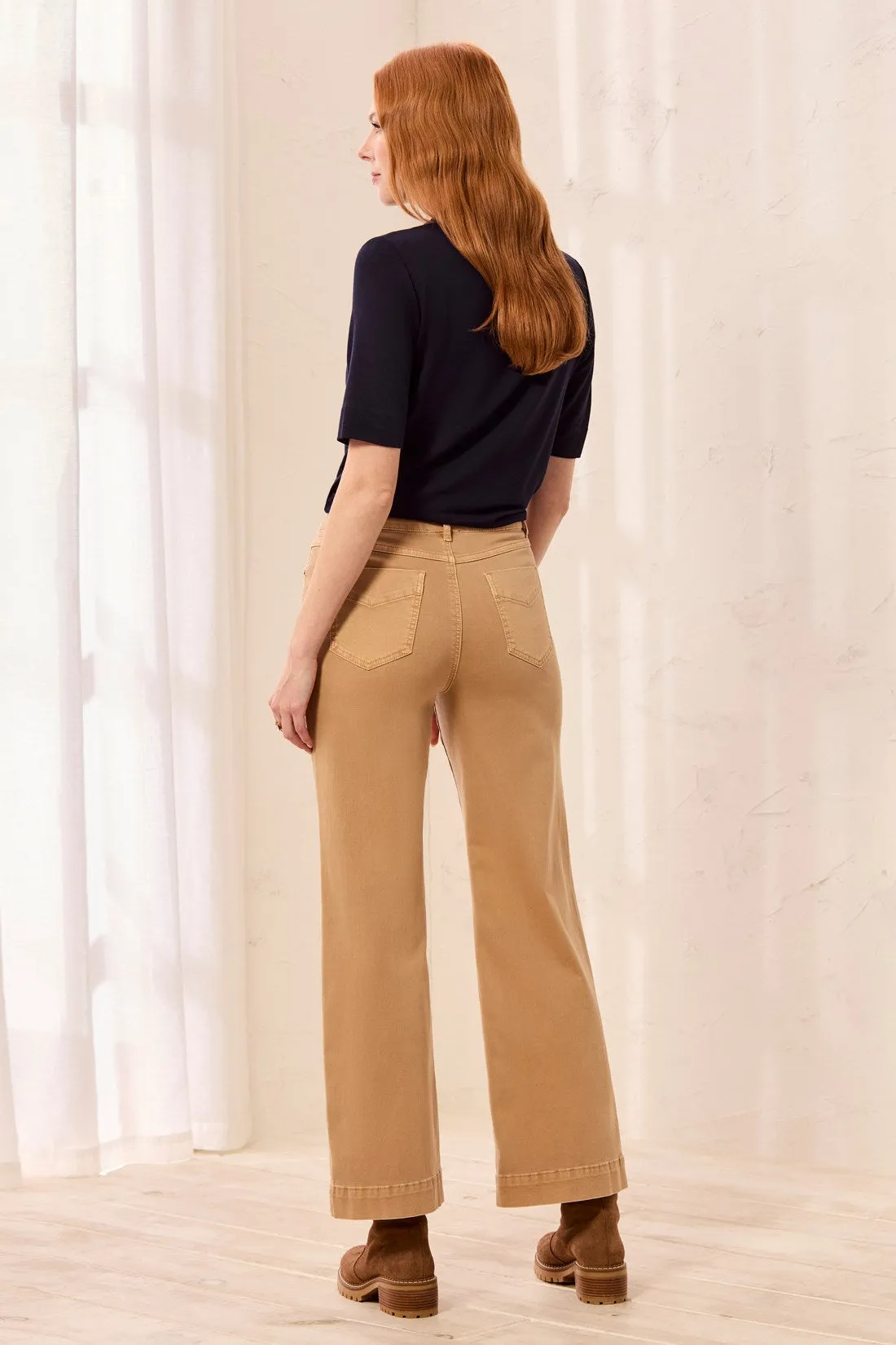 Comfort Stretch Wide Leg Pull-On Pants-Sesame sold by Tribal product image thumbnail 2