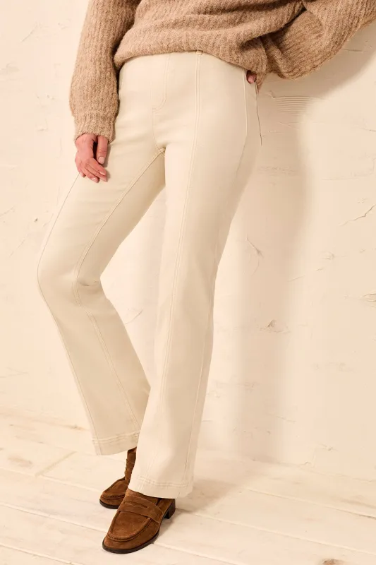Soft Stretch Twill Front Seam Pull-On Pant-Birch made by Tribal