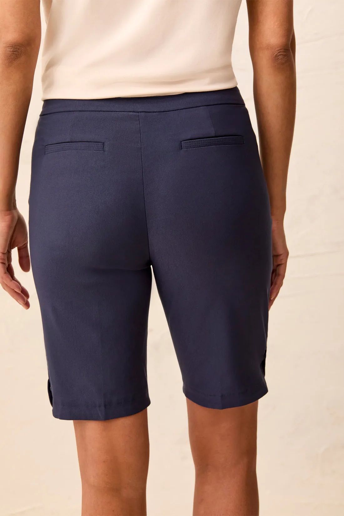 Year Round Basics Flatten It® Tummy Control Pull-On Shorts-Jet blue sold by Tribal product image thumbnail 4