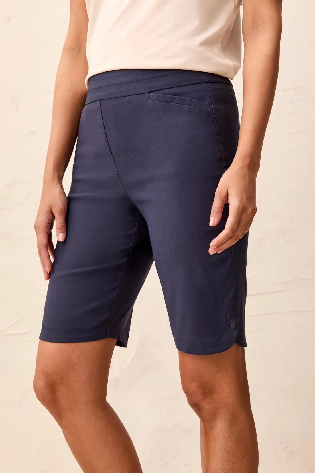 Year Round Basics Flatten It® Tummy Control Pull-On Shorts-Jet blue sold by Tribal product image thumbnail 2