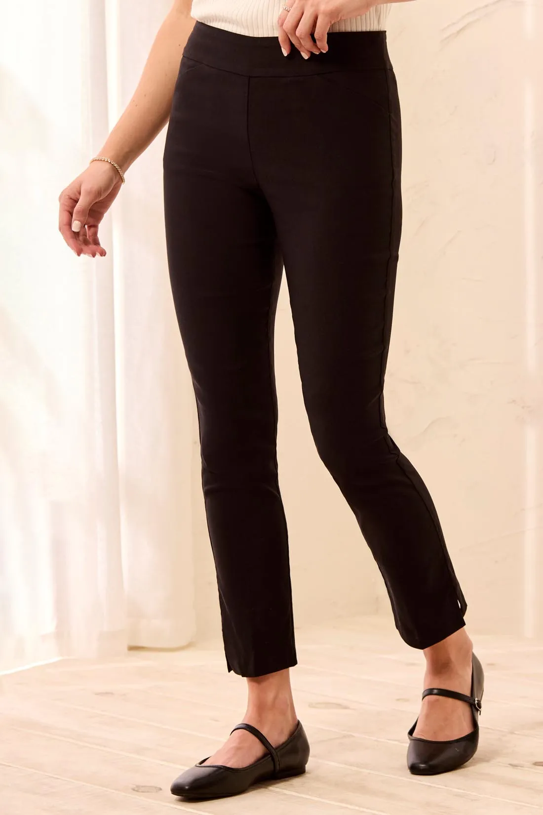 Year Round Basics Flatten It® Tummy Control Pull-On Ankle Pants-Black sold by Tribal product image thumbnail 2