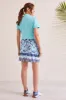 PERFORMANCE UPF 50+ POCKETED PULL-ON SKORT-Cobalt sold by Tribal