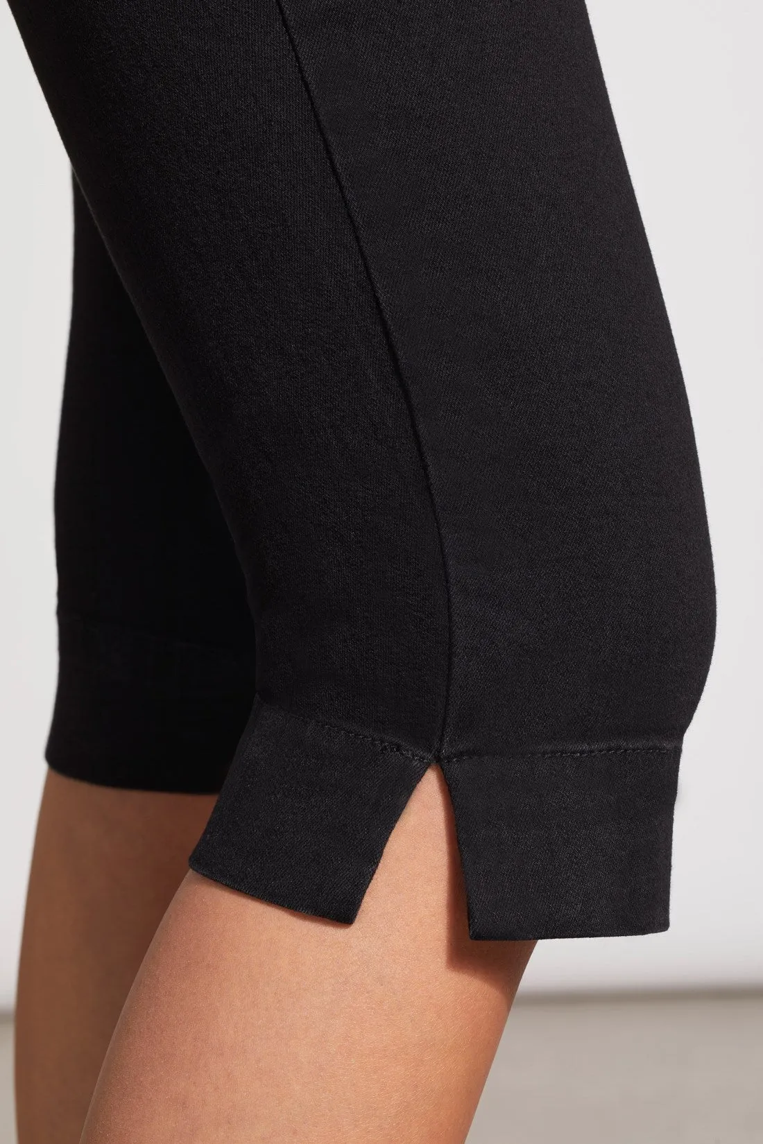 PULL-ON STRETCH DENIM CAPRIS-Black sold by Tribal product image thumbnail 3