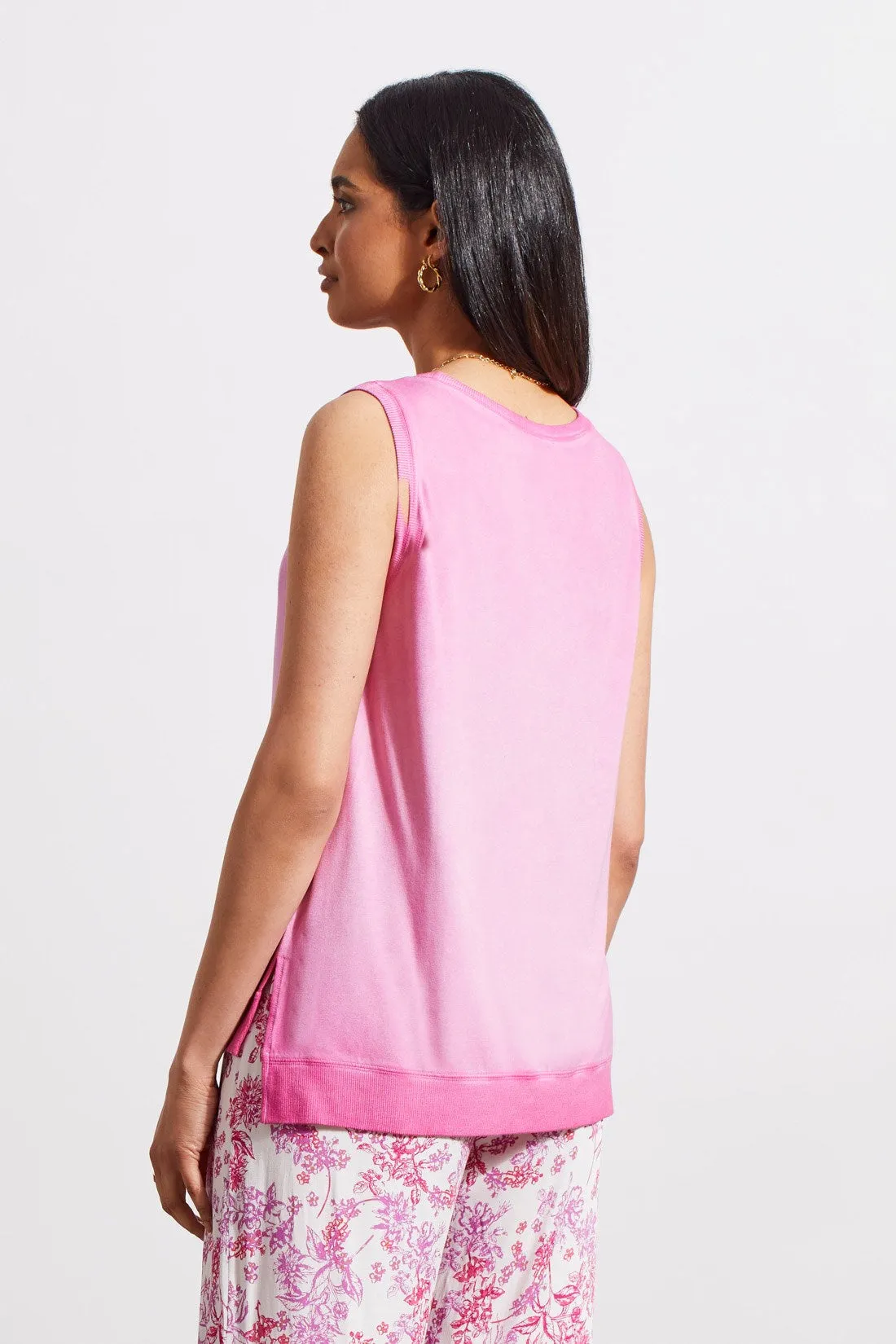 HIGH-LOW TANK TOP-Hi pink sold by Tribal product image thumbnail 4
