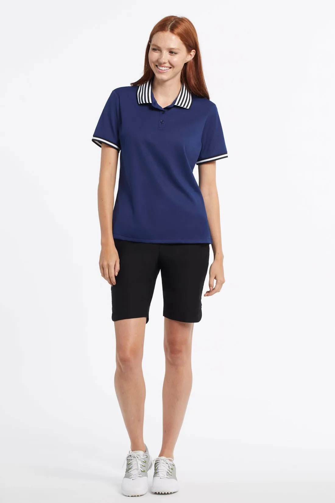 Flatten It® Tummy Control Pull-On Bermuda Shorts-Black sold by Tribal