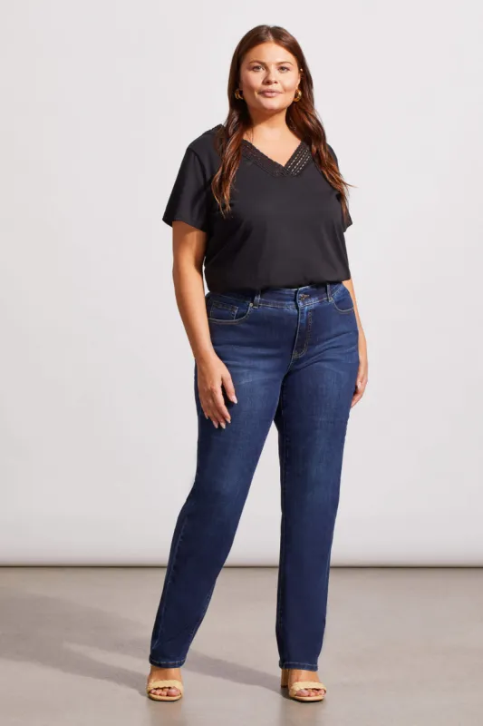Sophia Curvy Straight Leg Jeans-Deepocean sold by Tribal