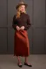 Pull-On Midi Skirt With Elastic Waist-Marsala sold by Tribal