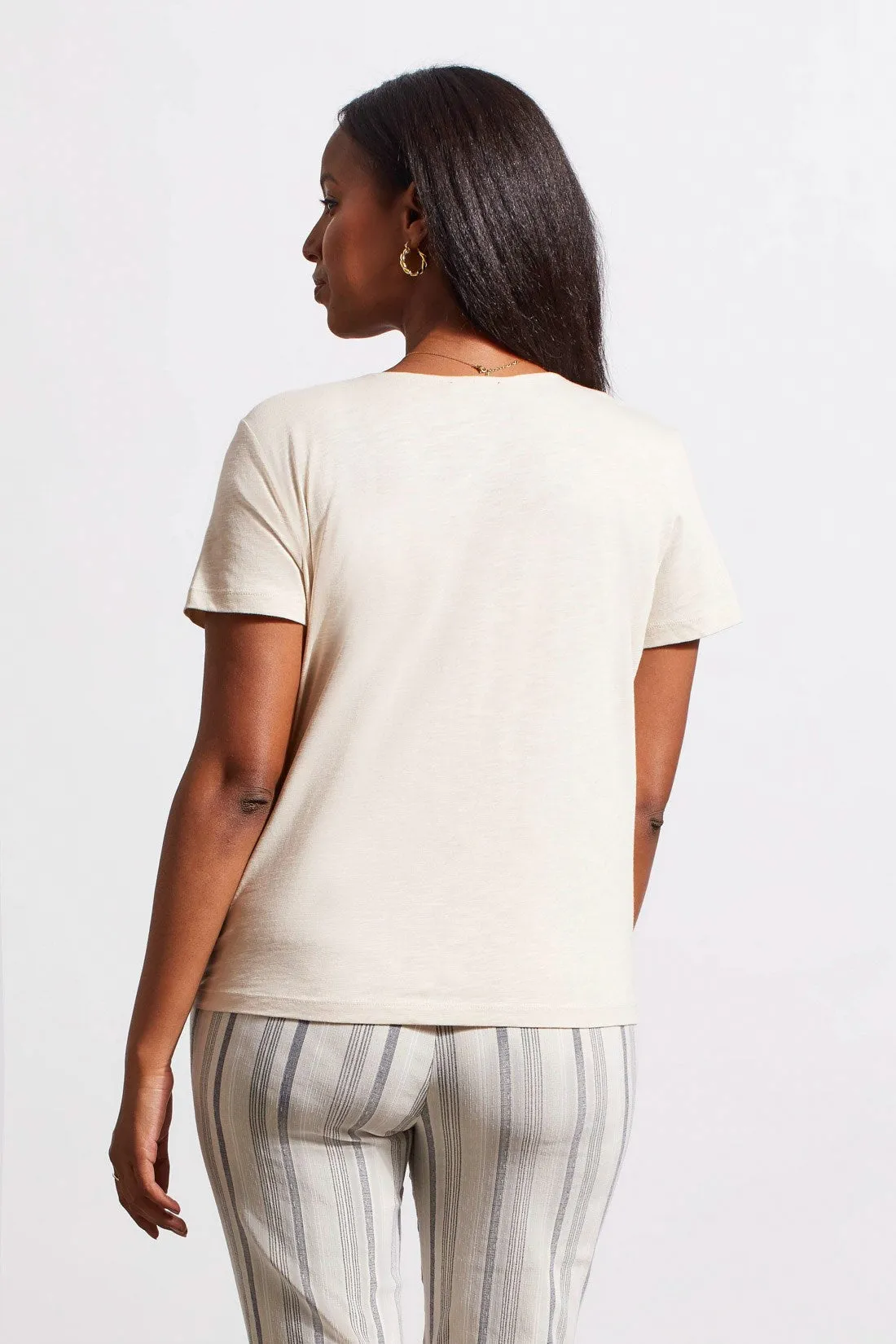 BUTTON KNOT-HEM TOP-Frenchoak sold by Tribal product image thumbnail 4