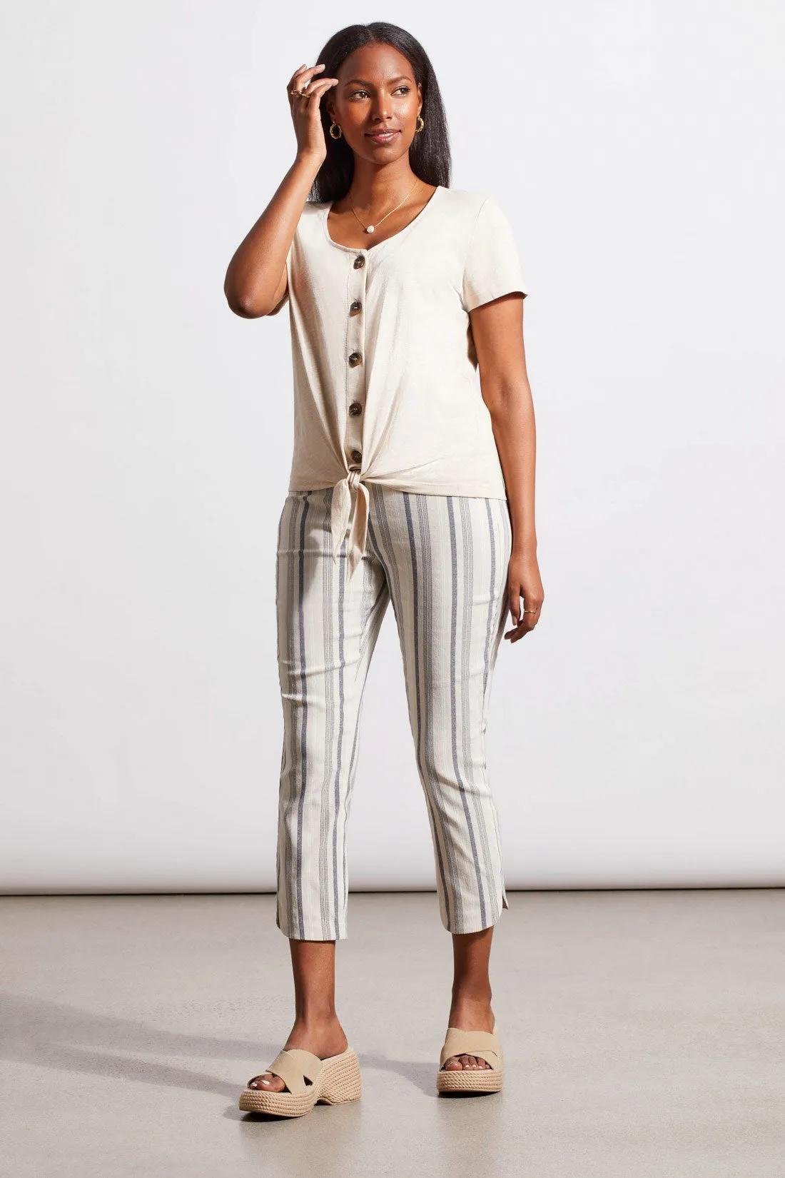 BUTTON KNOT-HEM TOP-Frenchoak sold by Tribal product image thumbnail 2