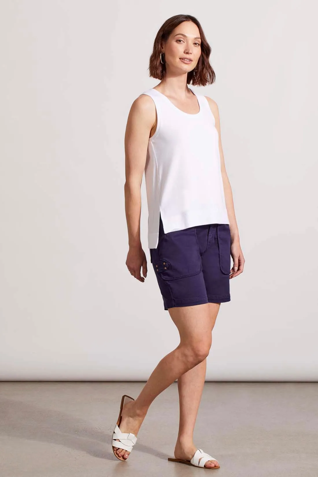 HIGH-LOW TANK TOP-White sold by Tribal product image thumbnail 2