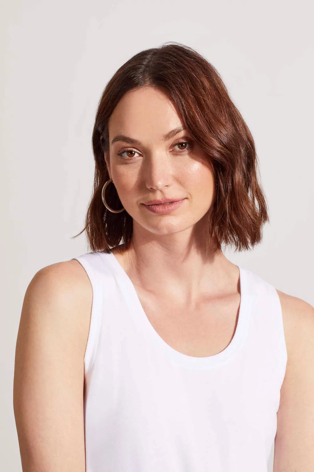 HIGH-LOW TANK TOP-White sold by Tribal product image thumbnail 3