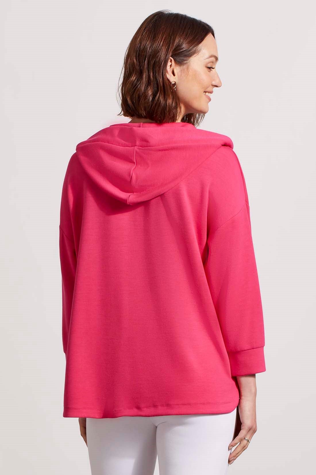 HOODED DOLMAN TUNIC-Raspberry sold by Tribal product image thumbnail 4