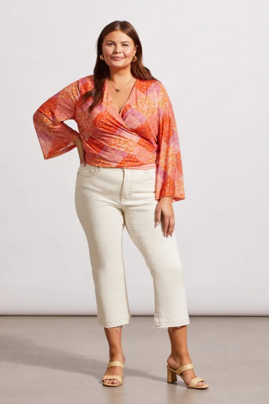 SOPHIA CURVY MICRO FLARE CROP JEANS-Ecru sold by Tribal